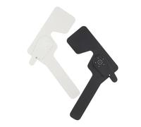 WEKADRIN 2Pcs Handheld Eye Occluder Visual Test Plates Multi-Function Eye Cover Tool for Optometry Exams and Vision Screening in Black and White