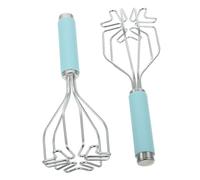 WEKADRIN 2pcs Handheld Potato Masher Stainless Steel Wire Mashed Potato Tool Kitchen Gadget for Avocado, Beans and Ground Beef Mashing, Small Kitchen Essential for Home Use