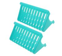 WEKADRIN 2pcs Laboratory Glass Slide Drying Rack Vertical Microscope Slide Holder with Plastic Construction for Quick Drying Space-saving Design and Easy Cleaning in Science Labs