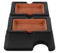 WEKADRIN 2pcs Large Humid Reptile Hide Cave Ceramic Tank Accessories for Leopard Geckos Lizards and Arachnids Comfortable Humidity Control Terrarium Hideout for Reptile Pets