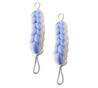 WEKADRIN 2Pcs Long Exfoliating Back Scrubber for Shower Woven Body Scrubber for Deep Skin Cleansing and Massage Bathroom Supply Suitable for Men and Women