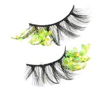 WEKADRIN 2pcs Luminous DIY False Eyelash Clusters Lightweight Extensions with Color Changing Glow for Natural Look Party Cosplay Makeup