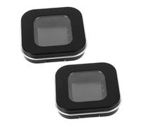 WEKADRIN 2pcs Magnetic Loose Powder Containers Refillable Mini Eyeshadow Storage Case Travel-friendly Empty Makeup Boxes for Women Durable Sustainable Design