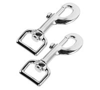 WEKADRIN 2pcs Metal Dog Leash Clasps Snap Hooks Connector Buckles for Pet Chains Multipurpose Attachment for Leashes Harnesses Keychains