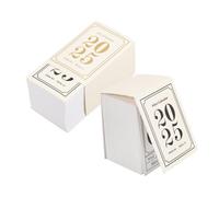 WEKADRIN 2pcs Mini Desk Calendar Narrative Poetry Series Retro Tear Off Daily Planner Compact Desktop Scheduler for Home Office with Clear Printing and Romantic Design