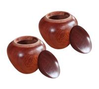 WEKADRIN 2pcs Mini Urns for Ashes Small Keepsake Cremation Urns for Human and Pet Ashes Portable Airtight Sandalwood Memorial Containers Compact and Lightweight Personal Funeral Keepsakes