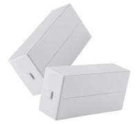 WEKADRIN 2pcs Nail Drill Bits Holder 30-slot Grinding Head Storage Box with Lid Manicure Tool Organizer for Professional Nail Salon and Home Use