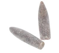 WEKADRIN 2pcs Natural Belemnite Specimens Epifaunal Decoration for Geology Paleontology Education and Training Collection