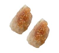 WEKADRIN 2pcs Natural Rough Chakra Meditation Stones Portable Small Raw Crystal for Stress Relief and Enlightenment Collection Gift