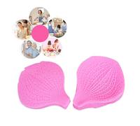 WEKADRIN 2PCS Orchid Petals Silicone Cake Molds for DIY Baking Pink Fondant and Chocolate Petals Mold Set Flexible Silicone Bakeware Tools for Cupcake and Dessert Decorating