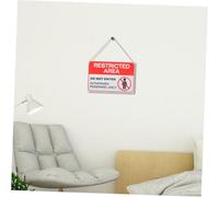 WEKADRIN 2pcs Outdoor Do Not Enter Sign Metal Warning Label for Restricted Zones Office Property Safety Weather-resistant Fade-resistant Easy to Install