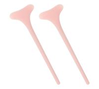 WEKADRIN 2pcs Pink Silicone Eyeliner Aid Stencil and Mascara Shield for Eye Makeup, Eyeshadow Application Tool for Beginners, Reusable Eyelash Guard for Precise Face Makeup