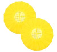 WEKADRIN 2Pcs Plastic Bee Escape Disc for Beekeeping Equipment Reusable Hive Door Gate Tool to Bees Safely Prevent Honey Loss Essential Kit for Backyard and Professional Beekeepers Yellow