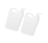 WEKADRIN 2pcs Plastic Pump Dispenser Bottles Refillable Shower Gel Lotion Hand Soap Containers Leakproof Seal for Travel User-friendly Design for Easy Dispensing