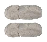 WEKADRIN 2pcs Polypropylene Wig Thread Light Grey Braid Hair Wire for Women Natural Hair Styling Braiding Accessory