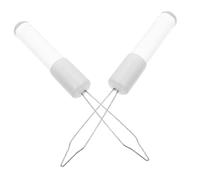 WEKADRIN 2pcs Portable Acrylic Button Hook and Zipper Pull Helper for Seniors Quick Dressing Aid for Pants Coats Dresses Sweaters Easy Grip Button Attachment Tool for Elderly and Disabled