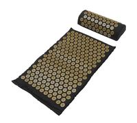 WEKADRIN 2Pcs Portable Acupoint Massage Mat and Comfortable Pillow for Relief Cotton with Spikes for Improved Circulation and Muscle Relaxation Includes Carry Bag