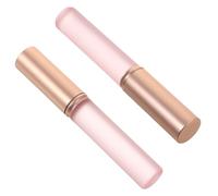 WEKADRIN 2pcs Portable Lip Gloss Applicators Compact Lip Makeup Brushes with Protective Caps Lightweight Travel Lipstick Applicators for Women Easy Grip and Storage