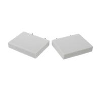 WEKADRIN 2pcs Pumice Nail Grinding Perch Platform for Parrots and Cockatiels - Rectangular Cage Accessory Stand for Small Birds’ Claw Care and Beak Maintenance in Bird Cages