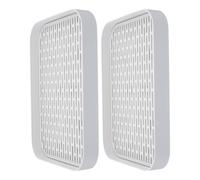 WEKADRIN 2PCS Rabbit Litter Tray and Small Animal Bedding Box, Deep Cage Bottom Urine Tray for Rabbit Pee, Guinea Pig, Hamster Potty Training, Ferret Litter Pan for Pet Cage Use