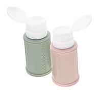 WEKADRIN 2pcs Refillable Bottle Empty Nail Polish Remover Pump Bottles for Gel Remover Travel