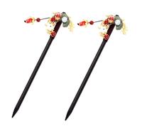 WEKADRIN 2pcs Retro Antique Hair Fork Hairpin Hair Stick Set Traditional Chinese Ethnic Style Headdress for Brides Vintage for Styling