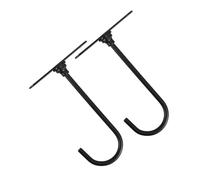 WEKADRIN 2Pcs Rotating Under Cabinet Banana Hanger Space-Saving Metal Kitchen Storage Hooks for Fresh Fruit Ceiling-Mounted Banana Holder with Sleek Black Finish Easy Access and Counter