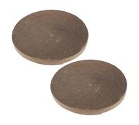 WEKADRIN 2pcs round Cardboard Cat Bed Scratch Pad Refill Inner Core Replacement Insert for House Box Pet Scratch Pad