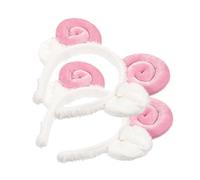 WEKADRIN 2pcs Sheep Ears Headband Cute Cartoon Horn Hairband for Cosplay Party Birthday Festival Adorable Animal Headdress Accessories