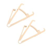 WEKADRIN 2pcs Skinfold Caliper for Men and Women Precise Body Fat Measuring Tool with Beige Centimeter Scale Includes User Guide and Charts for Body Composition Analysis
