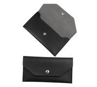 WEKADRIN 2pcs Small Cash Wallet Money Cash Envelope Holder Wallet Reusable Budget Envelope Money for Women Financial Planning Women Pu Black