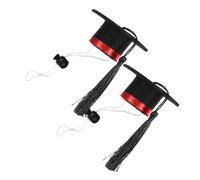 WEKADRIN 2pcs Small Graduation Caps for Pets Lightweight Felt with Bright Tassel Cute Photo Props for Hamsters Guinea Pigs and Small Animals for Graduation Parties