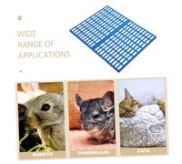 WEKADRIN 2pcs Soft Abs Rabbit Cage Mat for Feet Washable Small Animal Resting Pad Multipurpose Plastic Bunny Foot Pad for Guinea Pig Cage Accessories