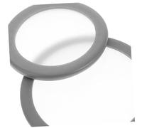 WEKADRIN 2Pcs Stethoscope Replacement Diaphragm Grey PVC Spare Parts Kit for Adult and Pediatric Use with Floating Design Enhanced Acoustic Performance Maintenance