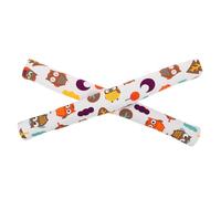 WEKADRIN 2pcs Stroller Handlebar Sleeve Cotton Protective Grip Covers with Antislip Quick-Dry for Pushchair Armrest Replacement Colorful Patterned Cart Handle Wrap