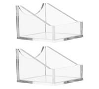 WEKADRIN 2pcs Tilted Serum Holder Rack Acrylic Lab Reagent Storage Organizer for Bottles Stable Chemical Bottle Shelf for School Home Research