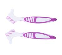 WEKADRIN 2pcs Turtle Shell Cleaning Brush Double Sided Small Soft Bristles Ergonomic Grip for Aquatic Turtle and Tortoise Shell Mud Dirt Removal Fish Tank Cleaner