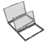 WEKADRIN 2pcs Ultra-Thin Self-Adhesive Waterproof Switch Protective Cover, Black Double Socket Wall Switch Guard Box for Bathroom Kitchen Outdoor Electrical Outlet