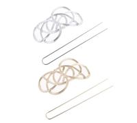 WEKADRIN 2pcs Vintage Hair Bun Cage with Hair Stick for Women in Gold and Silver for Casual and Formal Occasions