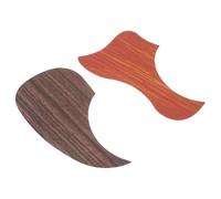 WEKADRIN 2PCS Wood Grain Guitar Pickguard Self-adhesive Protection Sticker for Acoustic Folk Guitar Panel Cover with Walnut and Rosewood Texture