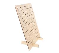 WEKADRIN 2pcs Wooden Pegboard Jewelry Display Stand for Necklaces Keychains Craft Shows Vendor Events Sturdy Rustproof Rack Organizer for Efficient Space Management