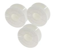 WEKADRIN 3 Pieces Copper Wire Large Coil Audio Frequency Divider Frame White Cable Carrier for Speaker Parts Extension Cord Storage Reel Compatible Live Sound Systems