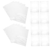 WEKADRIN 30 Sheets Photo Sleeves for Binder Pre Punched Archival Page Protectors with High Clear Design Album Refill Pages for Photos Postcards and Recipe Cards