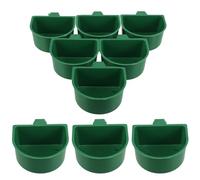 WEKADRIN 30pcs Bird Feeder Cups with Clamp for Cage Hanging Portable Mini Plastic Food and Water Bowls for Cockatiel Conure Parakeet Budgie Easy to Clean Bulk for Multi-bird Use and Small