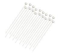 WEKADRIN 30pcs Floral Picks Place Card Holders with Wire Heart-Shaped Photo Clips for Wedding Birthday Table Numbers Memo Notes Bouquet Decorations