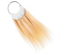 WEKADRIN 30pcs Hair Color Sample Ring Real Hair Assorted Color Bleaching Experimenting with Coloring Techniques and Individuals