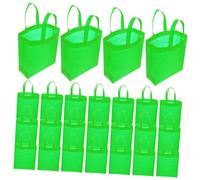 WEKADRIN 30pcs Non Woven Tote Bags with Handles Multi-purpose Shopping Favor Bags for Party Favors Wedding Birthday Shower Grocery Wrap Lightweight