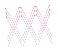 WEKADRIN 30Pcs Perming Needles Hair Curlers PP Material Hairdressing Tool for Perming Rubber Band Styling Salon Supplies