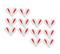 WEKADRIN 30pcs Rabbit Ear Fabric Charms for DIY Hair Clips Cute Bunny Ear Decorations for Crafting and Accessory Making for Easter and Special Occasions