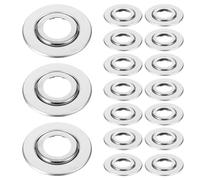 WEKADRIN 30pcs Stainless Steel Fire Sprinkler Head Cover Plates 3/4 Inch Double-Layer Escutcheon Rings for Office and Public Area Fire Sprinkler Trim and Decorative Cover